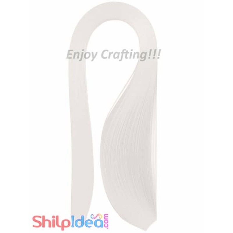 Quilling Paper Strips - Half White - 3mm